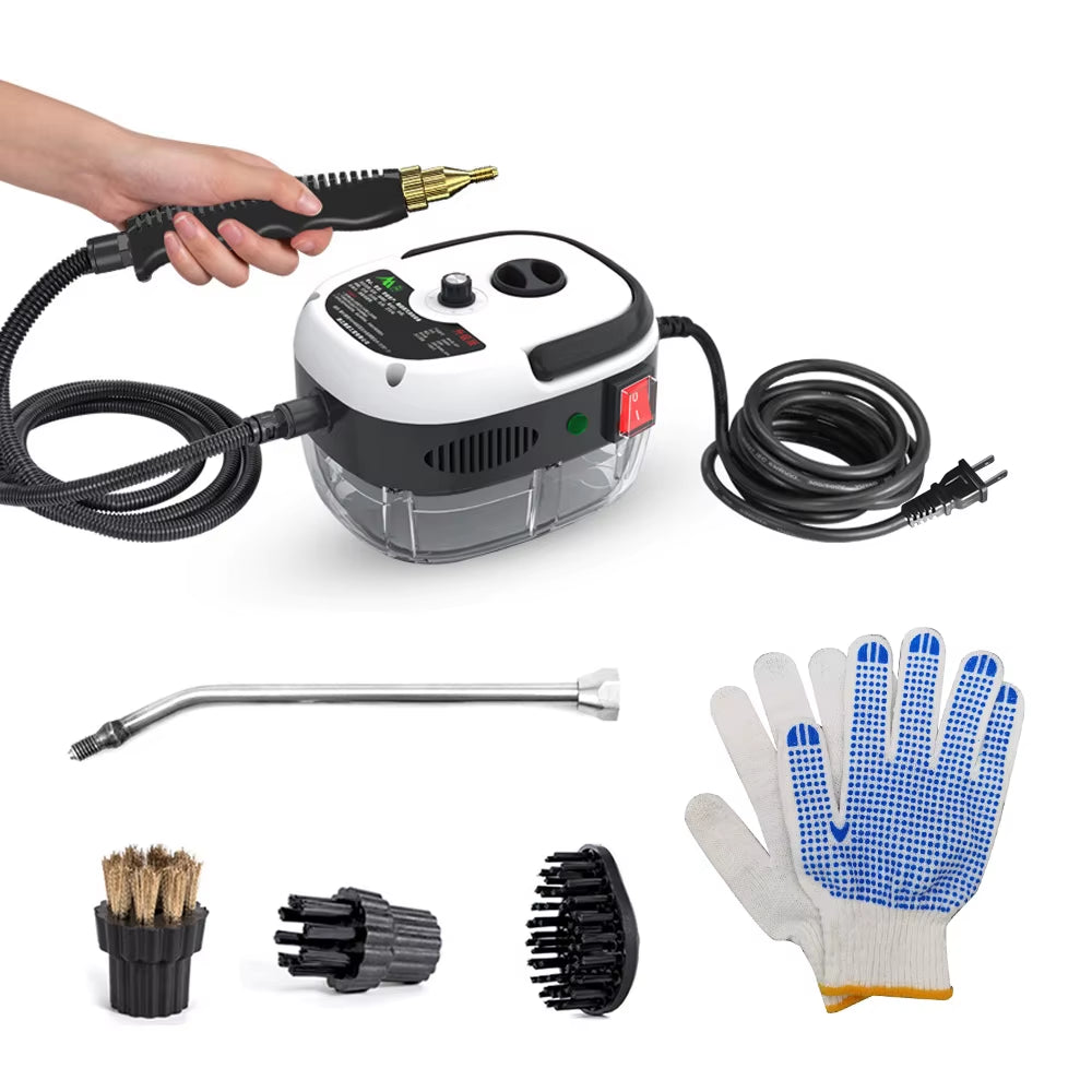 High-Power 1500W Handheld Steam Cleaner with 6 Adjustable Speeds for Kitchen and Refrigerator Cleaning