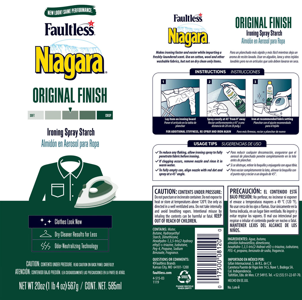 Niagara Original Ironing Spray Starch