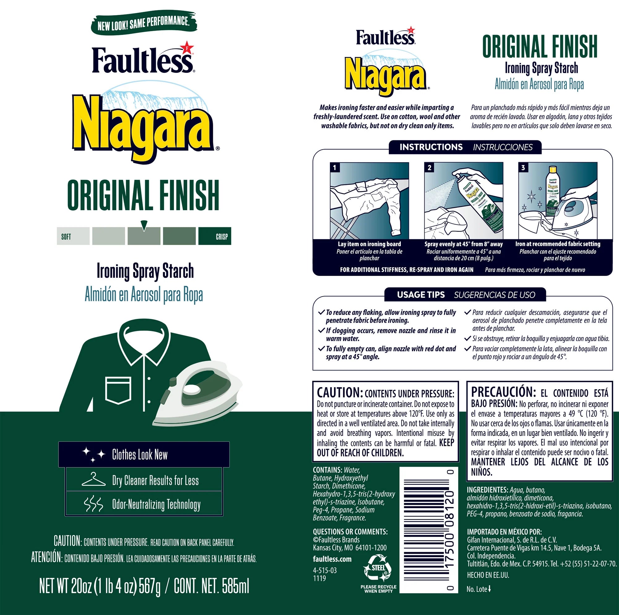 Niagara Original Ironing Spray Starch